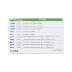 KIT DE HERRAMIENTA WAGO