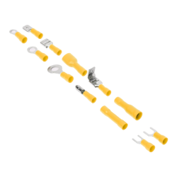 Juego de 580 pzas. Terminales Variadas con Forro y Caja de Almacenamiento.