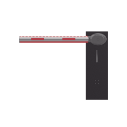 Barrera Vehicular DERECHA / Brazo Iluminado Rojo/Verde de 4 mts Incluido  / 3 Seg para Apertura / Cierre Automático con Tiempo Configurable / 2,500,000 MCBF / Compatible con Cualquier Control de Acceso