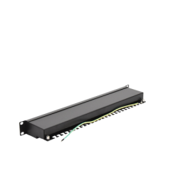 Panel de parcheo de impacto Blindado (STP) de 24 puertos Cat5e, 19in