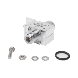 Protector RF Coaxial Para 10 a 1000 MHz Con Ceja Frontal Con Conectores N Macho y N-Hembra, 50 Ω