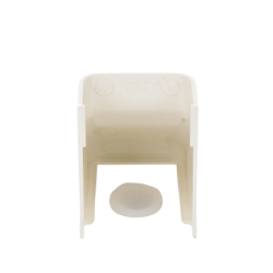 Conexión para techo falso/entrada, para uso con canaleta LD10, material ABS, Color Blanco Mate