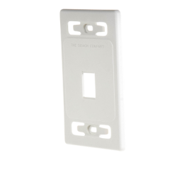 Placa de pared modular MAX, de 1 salida, color blanco, version bulk (Sin Empaque Individual)