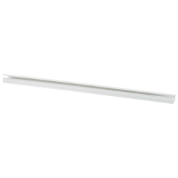 Canaleta LD10 de PVC rígido, con cinta adhesiva para instalación sin herramientas, de 38.4 x 24 x 1828.8 mm, Color Blanco