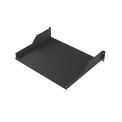Charola para Soportar Equipos en Rack de 19 in, Profundidad de 34 cm, Color Negro, 2U