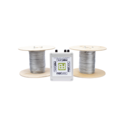 Kit de Cable Sensor Para Cerca Ciclonica IRONCLAD / 150 METROS / 2 ZONAS; 75 METROS POR ZONA / Sin Falsas Alarmas por Viento / TODO Incluido/TARJETA LPU400/ Calibración por Software