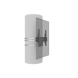 MONTAJE PARA PANTALLAS DE 32 A 65 PULGADAS EN COLUMNA| VESA 100 X 100 HASTA 400 X 400 | COLOR NEGRO| CAP. MAX 35KG