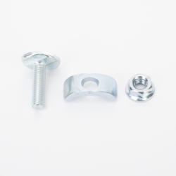 Kit 1 versión light para unir tramos de charola MallaFils, con acabado Electro Zinc