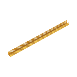 Canaleta Ranurada de PVC sin Tapa, Fiber-Duct™, 4 in de Ancho, 4 in de Alto y 1828.8 mm de Largo, Color Amarillo