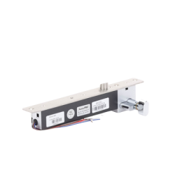 Cerradura Eléctrica de Perno deslizable, Cerrada en Caso de Falla (Fail Secure), Apertura con Llave en Caso de Emergencia