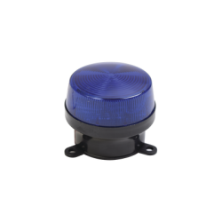 Mini estrobo color azul con montaje de pestaña. 