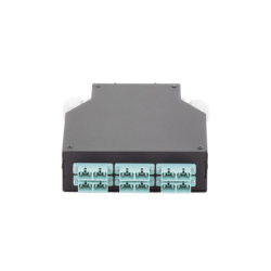 Distribuidor de Fibra Óptica para Riel Din, 6 Acopladores SC/UPC Multimodo con Charola de Empalme