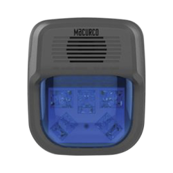 Sirena Estrobo Color Azul Para Paneles y Detectores Macurco