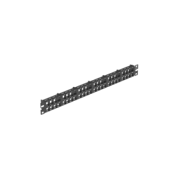 Panel de Parcheo Modular de Alta Densidad, Keystone (Sin Conectores), Identificación con Etiqueta Adhesiva, de 48 Puertos en 1 UR
