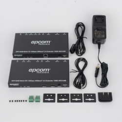 Kit Extensor HDMI | 4K2K@60HZ | HDR 4:4:4 | HDBaseT | 100M | Salida de Audio | HDCP 2.2 | IR Bidireccional | Admite la función USB KVM