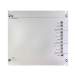 Interfaz Millennium IP para gestión de avisos y música pre-grabados IP con 8 relés IN/OUT 