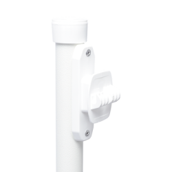 Poste con 6 Aisladores de PASO  para Cerca Electrificada. Tubo Galva. de 1.4m, cal. 18 de 1