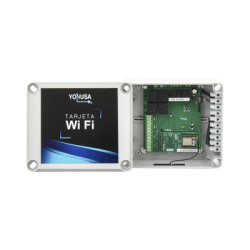 Modulo WIFI con gabinete para uso en Energizadores YONUSA/Aplicación sin costo/Activación Remota de 4 salidas tipo Relay con alta capacidad.