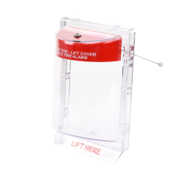 Cubierta Protectora Serie Stopper II® De Policarbonato Super Resistente, Montaje Empotrado, Texto En Inglés, Sin Bocina 