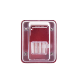 Cubierta para instalar sirenas estrobo en exterior compatible con estrobos sirenas Hochiki color rojo