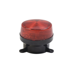 Mini estrobo color Rojo con montaje de pestaña.