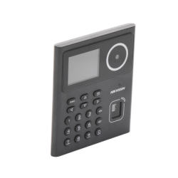 Kit WiFi de Control de Acceso Lite TODO INCLUIDO con Lector de Rostros, Tarjetas y Huellas / 500 Rostros / Compatible con App HIKConnect / Incluye Electroimán  Botón de Salida y Montajes Z y L para imán 