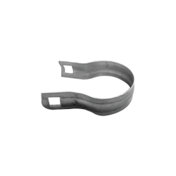 Aislador de paso o esquina con abrazadera incluida de 33-38mm para uso en tubería de malla ciclónica.