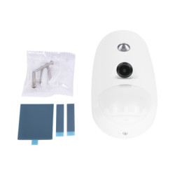 (AX PRO) CÁMARA Inalámbrica + PIR / 6 Años de Batería / Inmunidad a Mascotas / Rango de Detección de 12 mts / Angulo de 85.9° de Cobertura / Uso Interior 