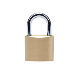 Candado de Latón Cuerpo 40 x 40 mm Con 3 Llaves. Diam. de Perno: 6.2 mm