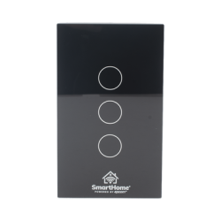 (Wifi) Apagador switch inalámbrico WIFI, control de 3 regresos de carga, 110V