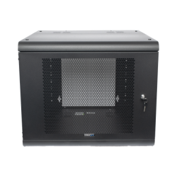 Gabinete de Pared con Puerta Perforada, 635mm de Profundidad, 9U Rack de 19'', Acero Reforzado