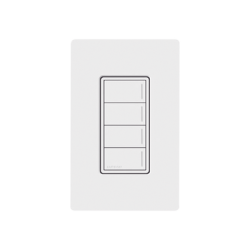 (RadioRa3) Botonera Sunnata Blanco 3 escenas y 2 botones subir/bajar para Radio RA3, programe escenas diferentes en cada botón.