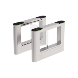 Barrera Abatible para un carril de acceso peatonal con cubiertas intercambiables