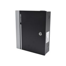 Controlador de Acceso para 2 Puertas y 4 Lectores / Fácil Administración con Software Gratuito / Incluye Gabinete y Fuente de Alimentación 12Vcc/8A / 10,000 Tarjetas / 50,000 Eventos