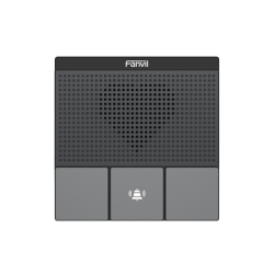 Mini Intercomunicador Wi-Fi para hotelería, hospitales, con diseño elegante, PoE, 3 botones, 1 relevador integrado de salida y entrada.