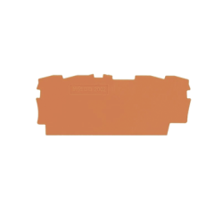 Placa final e intermedia; espesor 0,8 mm; naranja