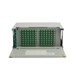 Distribuidor de Fibra Óptica para 96 empalmes, con 96 acopladores SC/APC y 96 pigtails, 19