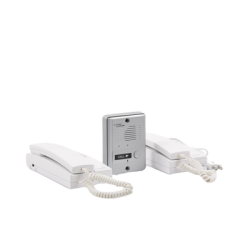 Kit de Audio Portero con 2 Auriculares y Frente de Calle 