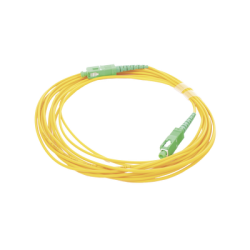Jumper de Fibra Óptica Monomodo SC/APC - SC/APC Simplex, color amarillo, 5 metros