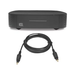 Amplificador una Zona de 2 Canales, 50 W por Canal, Con Cable TOSLINK Incluido, Transmisión por Chromecast, AirPlay, Alexa Cast, Spotify Connect