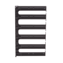 Dedos Administradores con Control de Radio de Curvatura, 5 in de Profundidad, 5 UR, Color Negro 