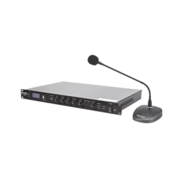 KIT de Amplificador de 120W Modelo SF120DTB | más Micrófono de Escritorio Modelo SF621A