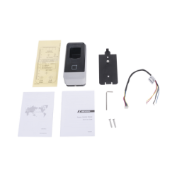 Lector esclavo PROX EM IP65 / Huella Digital / Lector de Tarjetas de Proximidad / RS-485 / Interior y Exterior / Requiere Panel de Control de Acceso DS-K2604,02,01