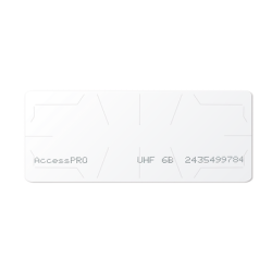 UHF TAG Adherible Tipo Etiqueta / ISO 18000 6B / Se Adhiere al Cristal del Vehículo / Compatible con Lectoras de Largo Alcance PRO12RF y PRO6RF