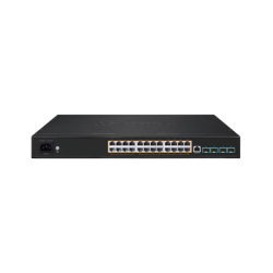 Switch AV Profesional para Integraciones Audiovisuales, , 8 Puertos PoE Gigabit 802.3bt, 16 Puertos PoE Gigabit 802.3at, 4 Puertos SFP 10 G, Hasta 450 W de Potencia