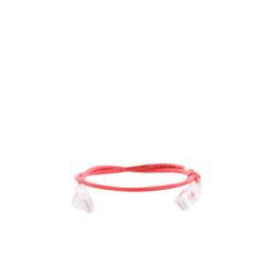 Cable de Parcheo Slim UTP Cat6A - 0.5 m Rojo, Diámetro Reducido (28 AWG)