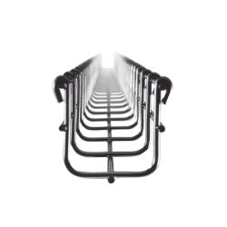 Charola Tipo Malla 54/50 mm, Acabado Electro Zinc, Hasta 43 Cables Cat6, Tramo de 3 Metros