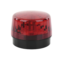 Luz Estroboscópica LED (35) / Patrones de Parpadeo Ajustables / 8 Patrones / Batería de Respaldo / 12-24 Vcc/Vca / Resistente al Clima IP66/IP55