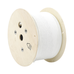 Bobina de Cable UTP de 4 Pares, Vari-MaTriX, Cat6A, 23 AWG, LSZH (Libre de Gases Tóxicos), Color Blanco, 305m