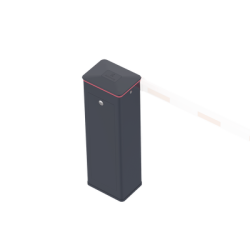 Barrera Vehicular Derecha / Soporta Brazo ARTICULADO de Hasta 4 Metros / Final de Carrera Ajustable Por Programación / Tiempo de Apertura de 3 Segundos / Con Corona Semaforizada 